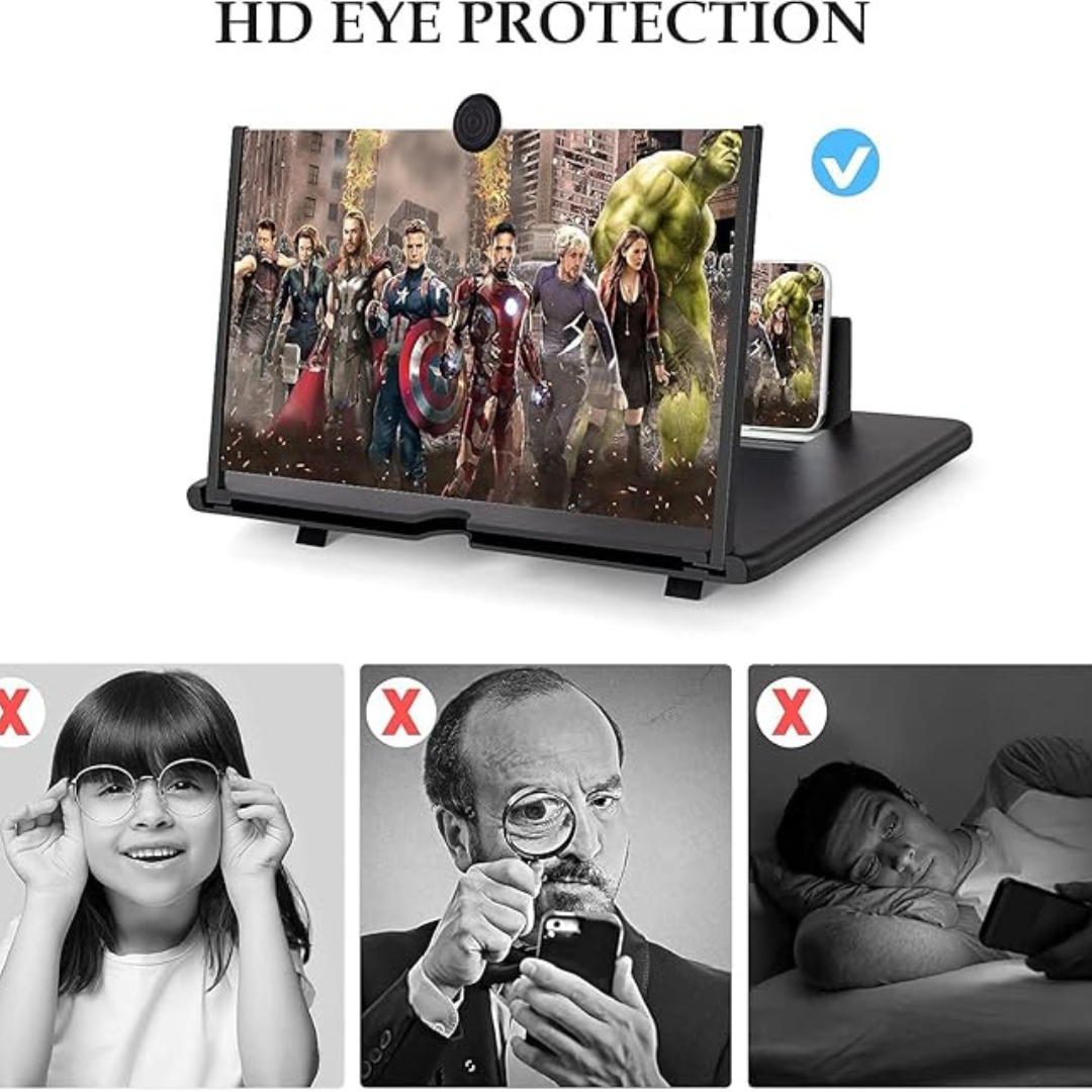 Amplificador de pantalla,con vídeos en HD.