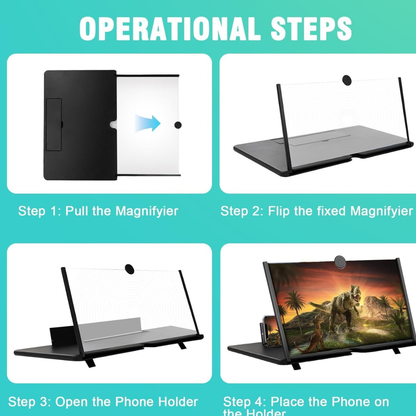 Amplificador de pantalla,con vídeos en HD.